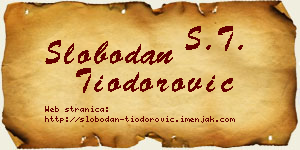 Slobodan Tiodorović vizit kartica